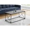 Monarch Specialties Coffee Table, Accent, Cocktail, Rectangular, Living Room, 40"L, Metal, Laminate, Grey, Black I 3785 - alternate 5